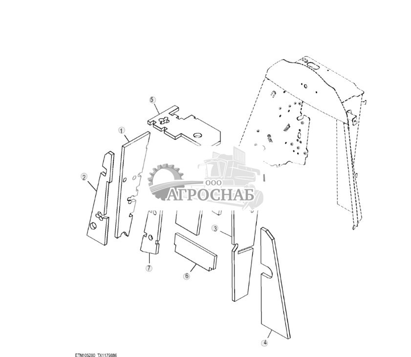 Пена для переднего пульта управления ( - 329327) - ST817485 325.jpg